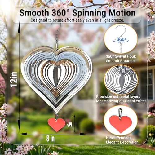 Reflective Bird Deterrents for Outside, Woodpecker Repellent - size: Big Heart