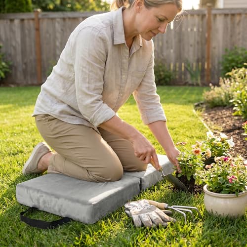 Extra Thick Kneeling Pad – Memory Foam Garden Kneeling Cushion