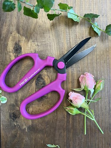Garden Pruning Scissors Carbon Steel Blades 7.6 Inch Bougainvillea - Hot Pink - style: 7.6 inch Hot Pink