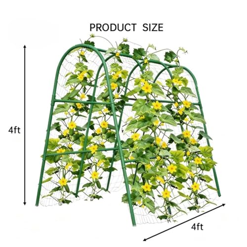Garvee Garden Arch Trellis for Raised Beds, 4 FT - size: 4x4x2 Ft