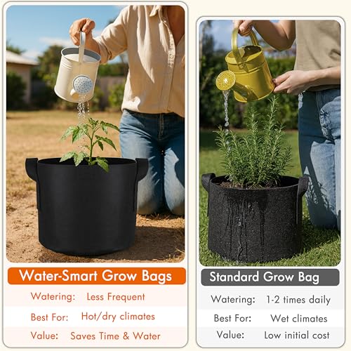 Gardzen 15 Gallon Grow Bags 6-Pack - size: 15 Gallons