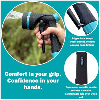 Gilmour Heavy Duty Front Control Garden Hose Nozzle with Swivel Connect - style: Front Control