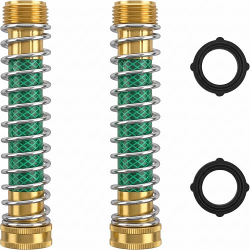 Hourleey Garden Hose Protector, Hose Extension Adapter with Coil Spring, 2 Pack - size: 2 Pack