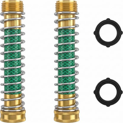 Hourleey Garden Hose Protector, Hose Extension Adapter with Coil Spring, 2 Pack - size: 2 Pack