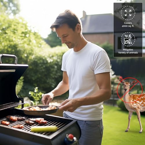 Bird-X Yard Gard Silent Animal Repeller, 4000 Sq. Ft. Deer Raccoons Skunks