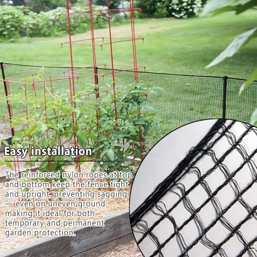 POYEE 15x40ft Bird Netting, 1/2-inch Square Mesh Garden Netting - size: 15x40ft