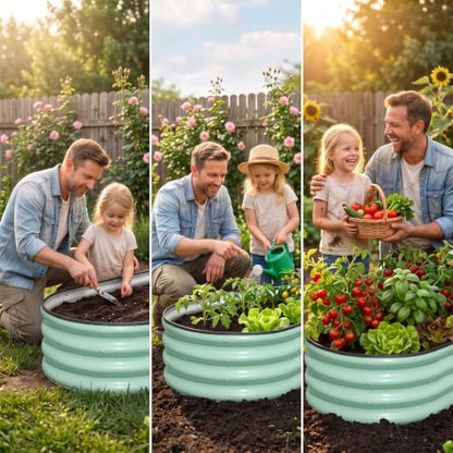 SnugNiture Raised Garden Bed Outdoor 4x2x1ft, 2 Pack - color: Green