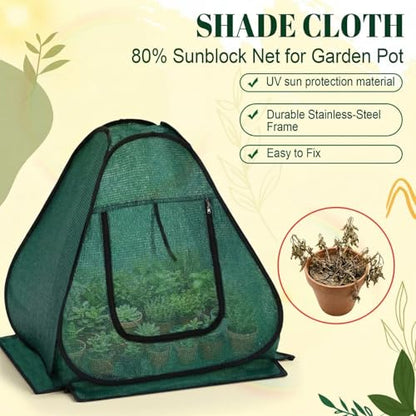4 Pack Pop up Plant Covers, 36 x 36 x 38 in Garden Netting - size: 36 x 36 x 38 Inches