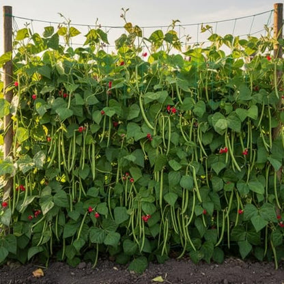 Heavy Duty Trellis Netting for Climbing Plants, Garden Netting for Vegetables, Strong Plant Support Net for Cucumbers, Tomatoes & Peas, with 50 Plant Ties - size: 6.6 ft x 32.8 ft