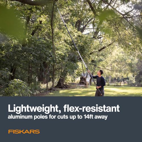 Fiskars 3-14 Ft XtendControl Extendable Pole Saw & Tree Pruner Modular Set - style: 14' Pruner Saw Kit