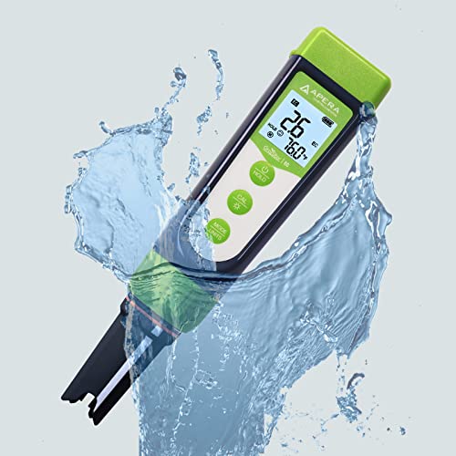 Apera Instruments AI103G GroStar Series GS3 EC/500ppm/700ppm Pen Tester Kit with Replaceable Titanium EC Probe for Hydroponics Water Quality Testing, Gen II - style: EC/ppm