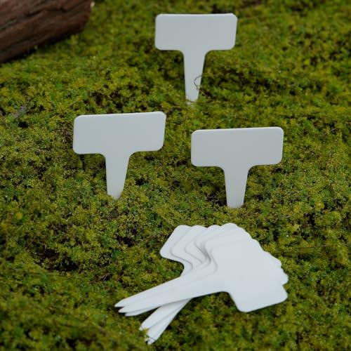 10PCS Plastic Waterproof Plastic Plant T-Type Tags Nursery Garden Garden Plant Labels - Ideal Gardening Gifts for Women & Men, 2.36x3.93inch