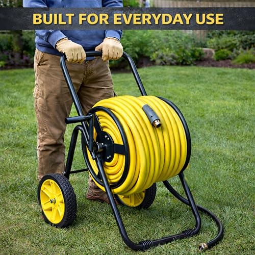 2-Wheel Garden Hose Reel Cart, Residential Duty Hose Reel,175ft Capacity - size: 175ft Residential Duty Hose Capacity