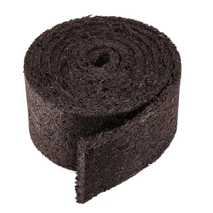 140" x 5.5" Recycled Rubber Mulch Mat Roll for Landscaping, Mulch Barrier