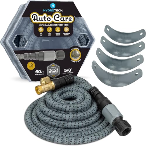 HydroTech 60 ft Auto Care Expandable Burst-Proof Hose, 5/8 in Diameter - size: 60 Feet