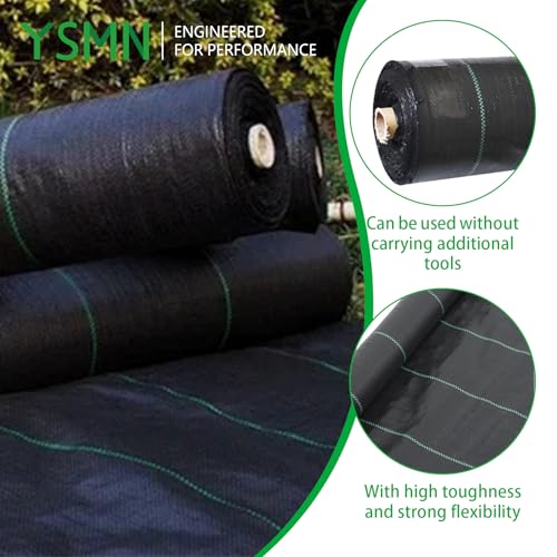 Weed Barrier Fabric Planting Cover - 6 x 100 FT Heavy Duty Landscape Fabric Ground Cover Block for Outdoor Planting - size: 6 x 100 FT
