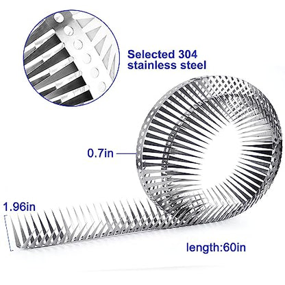 Bird Spikes, 60 Inch, Stainless Steel Fence Spikes - size: 60 inch