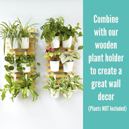 LaLaGreen Rail Planter (6 in, 10 Pack) White Metal Iron Railing Pots - size: 6 Inch (White)