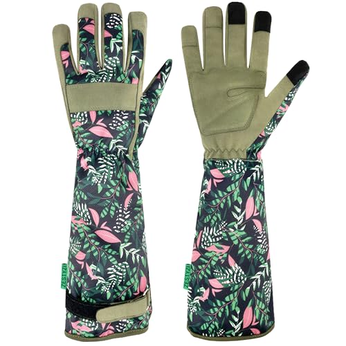 Gardening Gloves for Women, Rose Pruning Gloves Thorn Proof, Breathable, Anti Scratch, for Yard & Outdoor Work