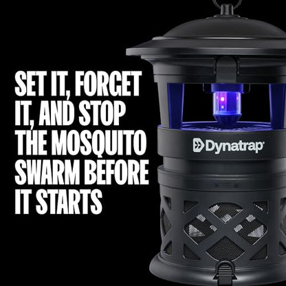 Dynatrap DT2030SR Fly Traps Outdoor - Mosquito & Flying Insect Killer for 1 Acre – Kills Mosquitoes, Flies, Gnats, Wasps - Bug Zapper Alternative - Black - color: 1 Acre Black Trap
