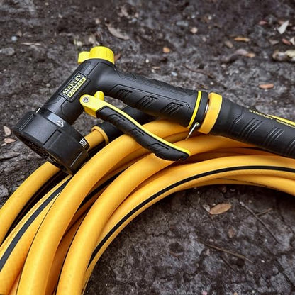 Stanley FATMAX Professional Grade Garden Hose, 50 Feet x 5/8 Inch, Yellow, 500 PSI - size: 50 Ft