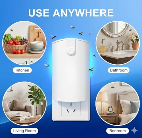 Flying Insect Trap, 2 Devices Fruit Fly Traps for Indoors with 8 Glue Cards - size: 2 Devices & 8 Refills(Upgrade)