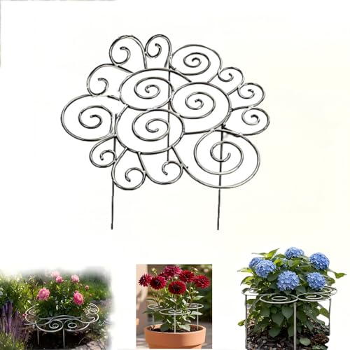 Peony Cages and Supports, Plant Support Garden Stakes, Peony Plant Support - color: L(17.3in)