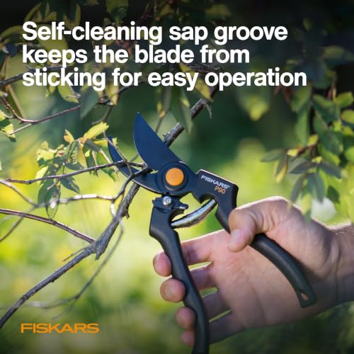 Fiskars Professional Bypass Pruning Shears, Garden Tools, 1" Cut Capacity - style: Professional Bypass