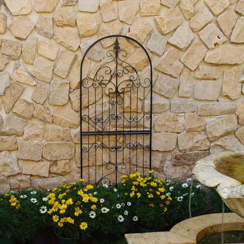 Garden Trellis for Climbing Plants 59" H x 21.6" W Metal Unique Design Decorative Garden Structure Weather-Resistant Trellises Outdoor Decor Flowers Roses Vine Ivy Clematis - color: 59 inch-1 pack