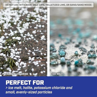 CHAPIN 88800B SaltPro 100-Lb Contractor Salt & Ice Melt Spreader - size: 100Lbs, Stainless Steel