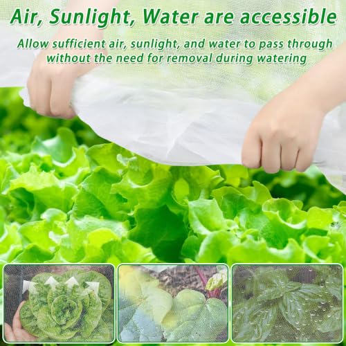 2 Pack Garden Netting for Raised Beds, 6x3 FT Garden Berry Netting, Bird Pest Mosquito Barrier Screen for Raised Beds, Vegetables, Fruits, Flowers, Fruit Trees Outdoor Crop Protection Net