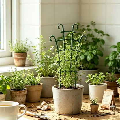 6-Pack Garden Trellis for Indoor Plants - Plant Trellis & Supports for Potted Climbing Plants, Tall Stakes for Pothos Hoya Monstera