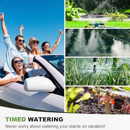 Water Timer for Outdoor Garden Hose, Sprinkler Timer for Garden - style: 4 Zones Brass Inlet