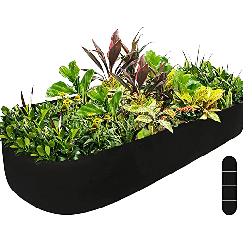 Fabric Raised Garden Bed, Garden Grow Bag for Vegetables, 2 x 8 ft - size: 8×2×1ft