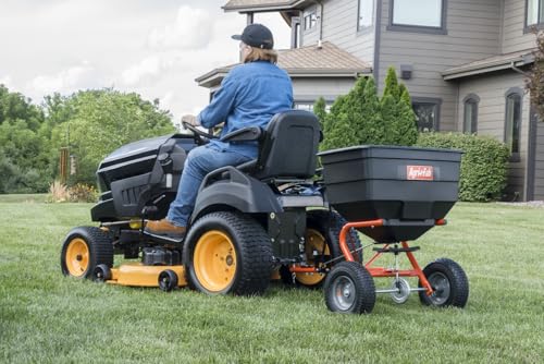 Agri-Fab Tow Behind Broadcast Spreader for Seed, Fertilizer, Salt and Ice Melt, 185 lb Capacity Lawn and Garden Spreader with 12 Ft Spread Width - style: 185 lb. Tow-Behind Lawn & Garden Broadcast Spreader