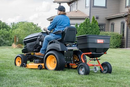 Agri-Fab Tow Behind Broadcast Spreader for Seed, Fertilizer, Salt and Ice Melt, 185 lb Capacity Lawn and Garden Spreader with 12 Ft Spread Width - style: 185 lb. Tow-Behind Lawn & Garden Broadcast Spreader