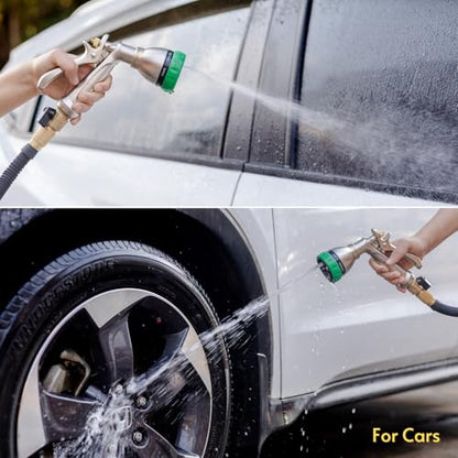 HOSUN 100% Metal Heavy Duty Garden Hose Nozzle Sprayer