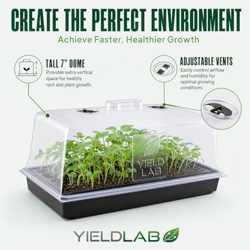10x20 Humidity Dome with Plant Propagation Trays - 10 Pack Clone - size: 10 Trays + 10 Domes