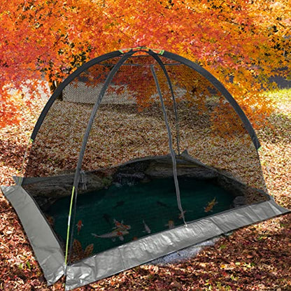 Ponds Cover Dome Net for Outdoor Fish Koi Leaves Protection 12x9 FT
