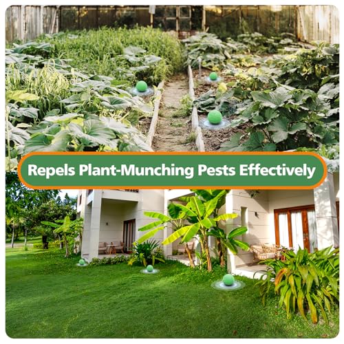 Rabbit Repellent Outdoor,20 Pack Natural Peppermint Oil Rabbit Repellent - color: Green-rabbit
