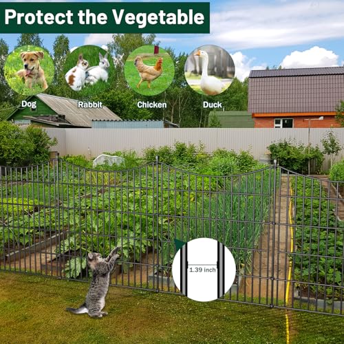 No Dig Dog Fence Outdoor for Yard, 32 in(H) X 23.6 ft(L) - size: 32 in(H) X 23.6 ft(L)