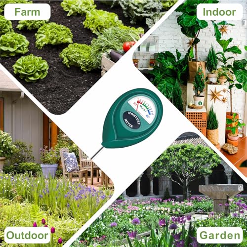 XLUX Plant Soil Moisture Meter, for Indoor and Outdoor use, Battery-Free - color: Green