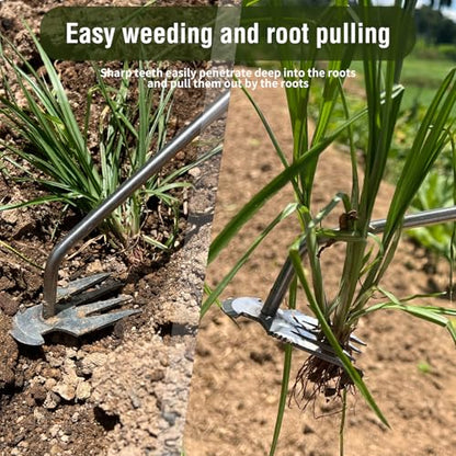 Weed Remover Tool,2024 New Weeding Tools Gardening,- Easy Weed Removal for Gardens & Farms - Durable Stainless Steel - Ergonomic Design - Perfect Gardening Companion