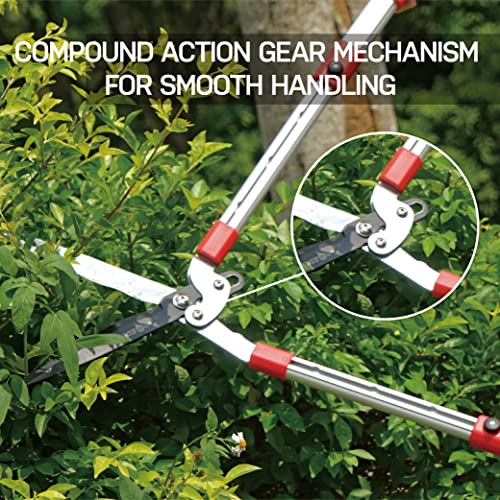 Eden 39022 Extendable Hedge Shears with Wavy Blade