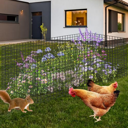 4 Packs Wire Plant Protectors,15.7" X 15.7" Wire Mesh Plant Protector cage,DIY Garden and Vegetable Protectors,Plant Cage to Protect Plants from Animals