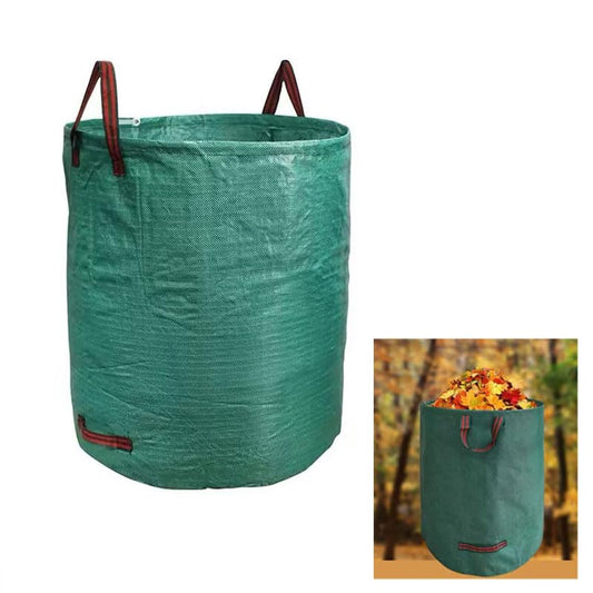 Reusable Yard Waste Bags,53 Gallon Heavy Duty Stand-Up Lawn & Leaf Bags, Tear Resistant PP Garden Trash Containers with Handles, Collapsible for Lawn Care, Leaf Collection, Debris & Grass Clippings