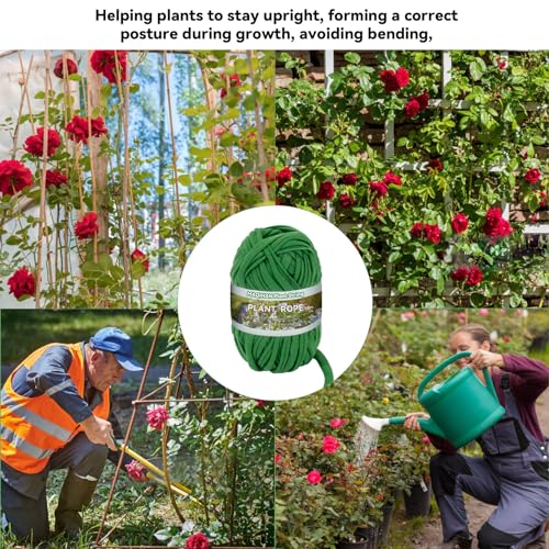 MAQIHAN Plant Ties for Outdoor Plants - Soft Garden Twine 2 Pack 115FT