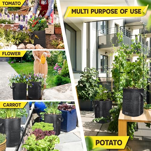 2PCS 20-Gallon Potato Grow Bag-Harvest & Visible Window Garden Planting Bag - style: 2 PCS