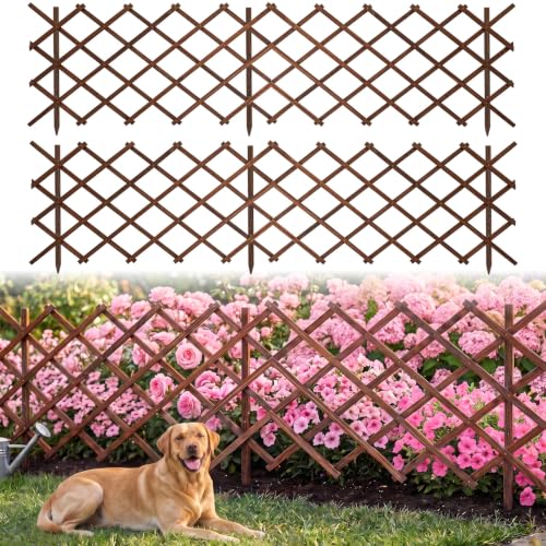 Avalution Decorative Garden Fence Outdoor,Total 30in(H) x 18.5 ft(L) 2 Pack - size: 2 Panels-30in(H) x 18.5 ft(L)