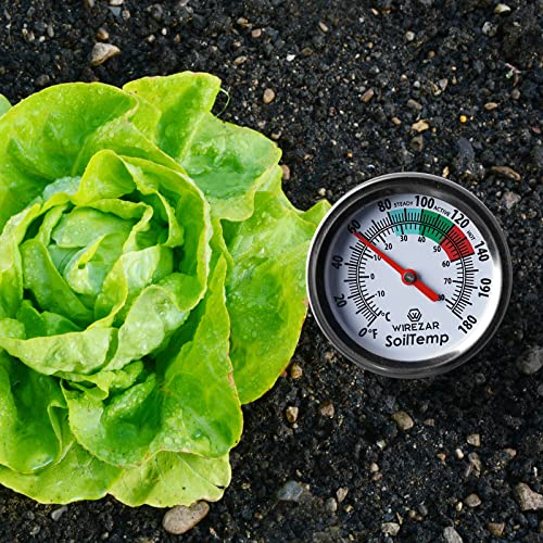 16 Inch Soil Thermometer (2 Pack), Stainless Steel, Waterproof - size: 16''(2Pack)